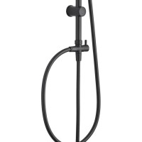 Душевой гарнитур Aquanet Passion RC AF300-70-RC-B, с верхним душем 30 х 19 см, 3 режима струи, черный матовый (243321)