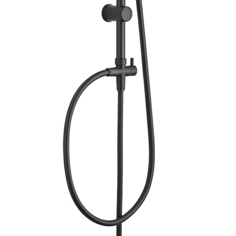Душевая колонна Aquanet Passion 261837 S AF300-70-S-B верхний душ квадратный 25 см, 3 режима струи, черный матовый