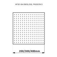 Верхний душ Aquanet Passion AF301-84-SXL, 40 х 40 см, 1 режим струи, без держателя, хром (242983)