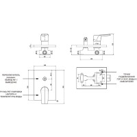 Смеситель Aquanet Static 237448 AF330-51C для душа, хром