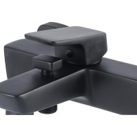 Смеситель Aquanet Gotic AF440-20B для ванны и душа, черный матовый (243292)