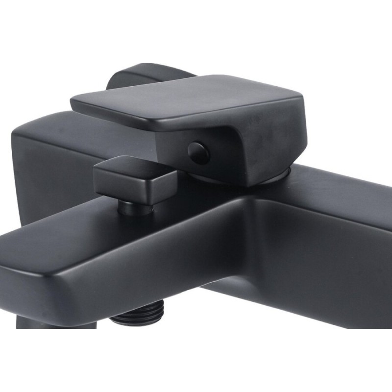 Смеситель Aquanet Gotic AF440-20B для ванны и душа, черный матовый (243292)