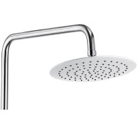Душевая система Aquanet Arctic R AF520-72-R-CW, с круглым верхним душем 20 см, хром/белый (243325)