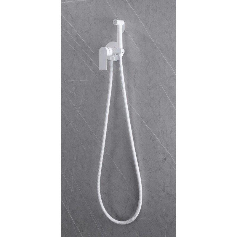 Гигиенический душ Abber Weiss Insel, AF8025W, со смесителем, белый