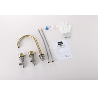 Смеситель для раковины Abber Wasser Kreis 316 AF8108BG-M, золото брашированное
