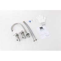 Смеситель для раковины Abber Wasser Kreis 316 AF8108BST-M, сталь брашированная