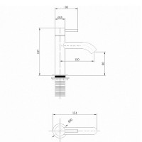 Смеситель Abber Wasser Kreis AF8110RG для раковины, цвет розовое золото