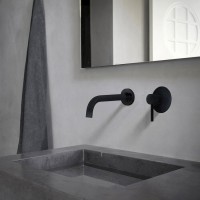 Смеситель Abber Wasser Kreis AF8112B для раковины, скрытого монтажа, черный матовый