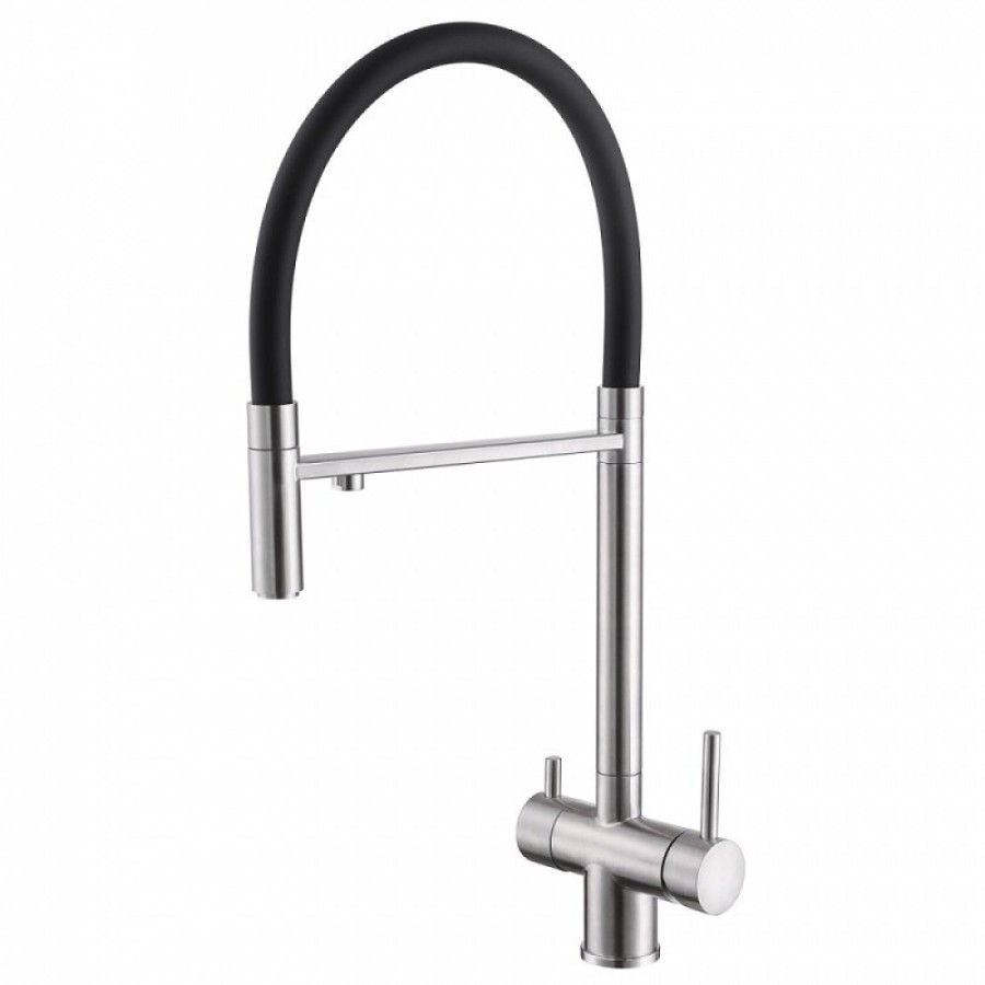 Смеситель Abber Wasser Kreis AF81141, для кухонной мойки, с подключением к фильтру, цвет хром