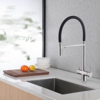 Смеситель Abber Wasser Kreis AF81141SP, для кухонной мойки с подключением к фильтру, с гибким изливом, цвет сатин