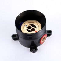 Смеситель Abber Wasser Kreis AF8115B для ванны, напольный, черный матовый