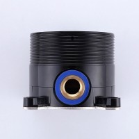 Смеситель Abber Wasser Kreis AF8115B для ванны, напольный, черный матовый