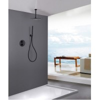Душевая система Abber Wasser Kreis AF8121B, цвет черный матовый