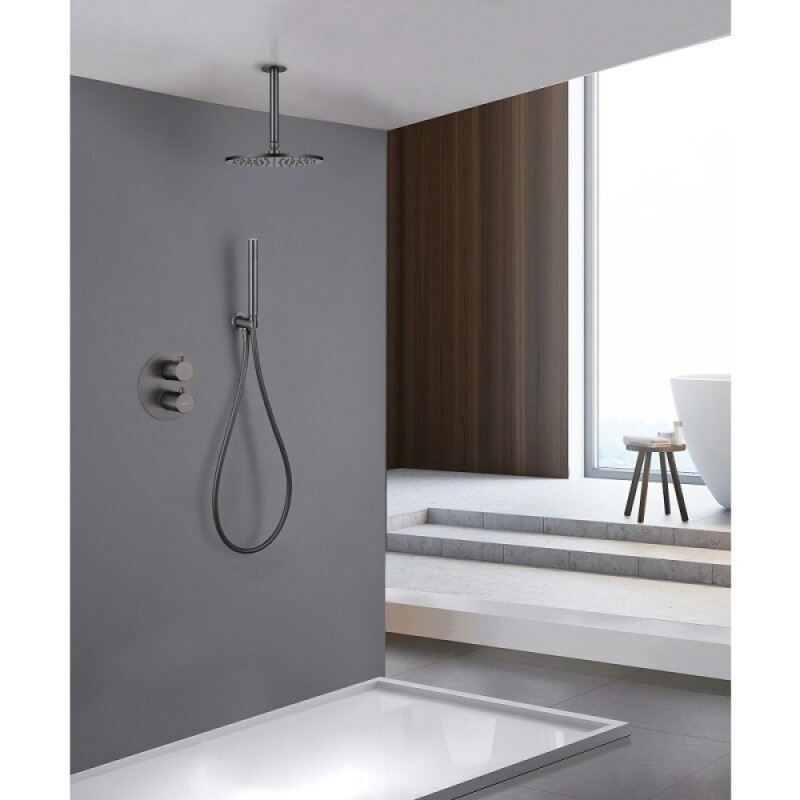 Душевая система Abber Wasser Kreis AF8121NG, PVD покрытие, цвет никель