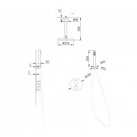 Душевая система Abber Wasser Kreis AF8121RG, цвет розовое золото