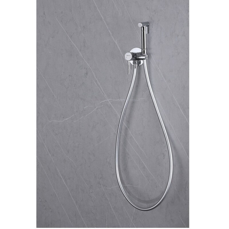 Гигиенический душ со смесителем Abber Wasser Kreis AF8125, цвет хром