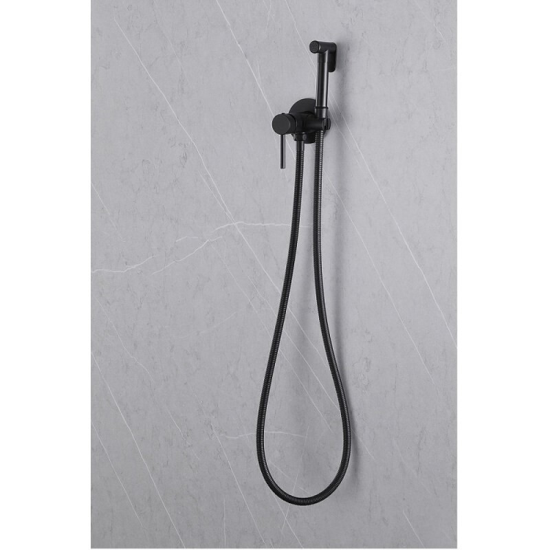 Гигиенический душ Abber Wasser Kreis, AF8125B, со смесителем, черный матовый