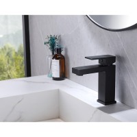 Смеситель Abber Daheim AF8210B, для раковины, черный матовый