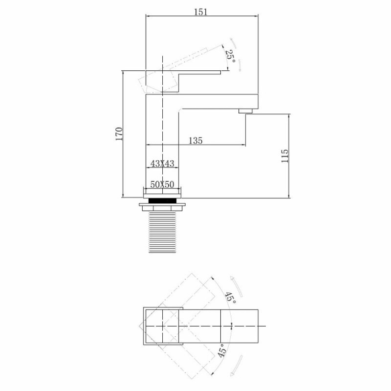 Смеситель Abber Daheim AF8210W, для раковины, белый матовый