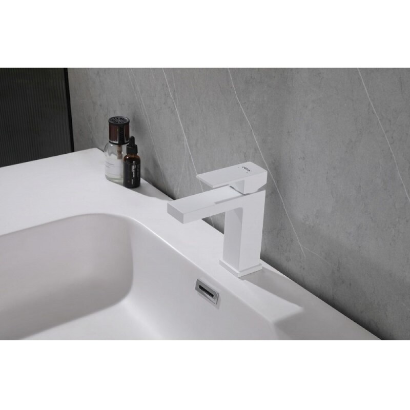 Смеситель Abber Daheim AF8210W, для раковины, белый матовый