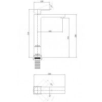 Смеситель Abber Daheim AF8211G, для раковины, золото матовое