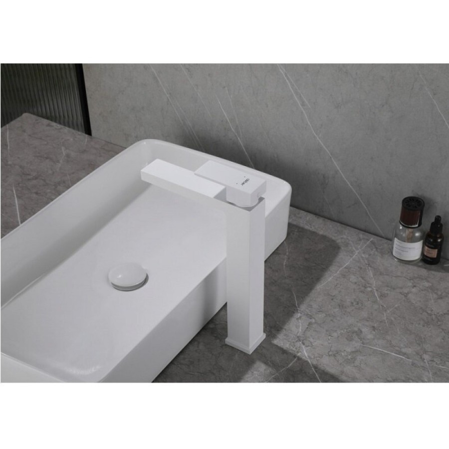 Смеситель Abber Daheim AF8211W, для раковины, белый матовый
