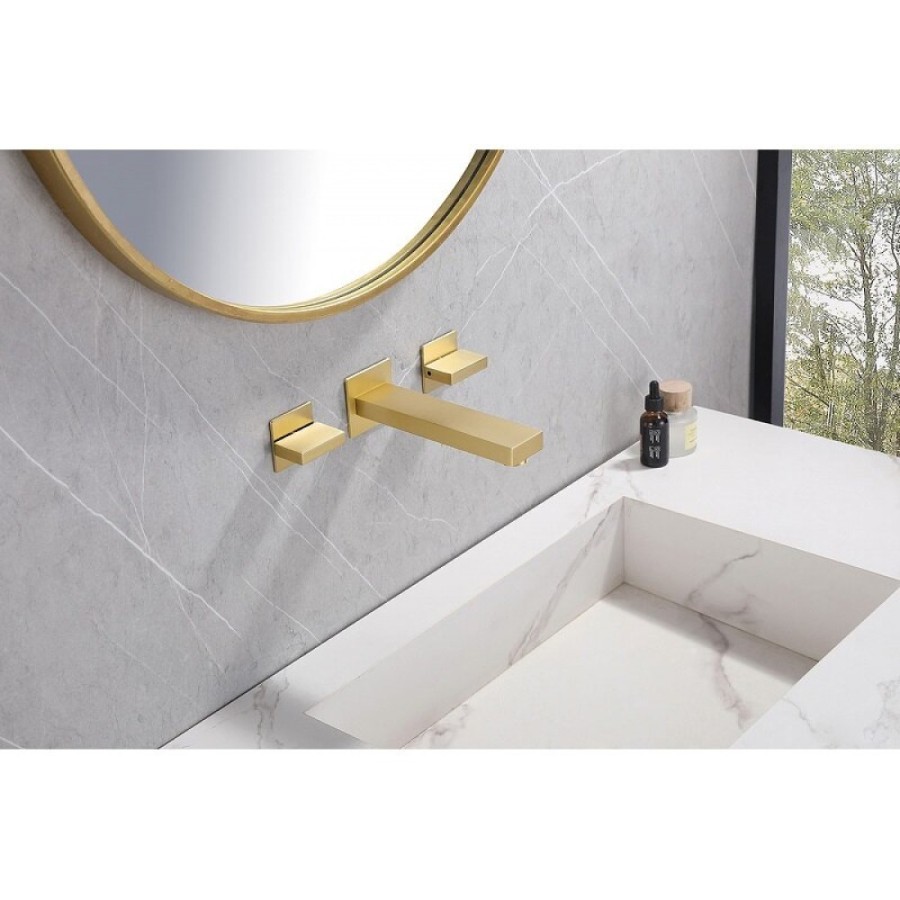 Смеситель для раковины Abber Daheim AF82122G, цвет золото матовое