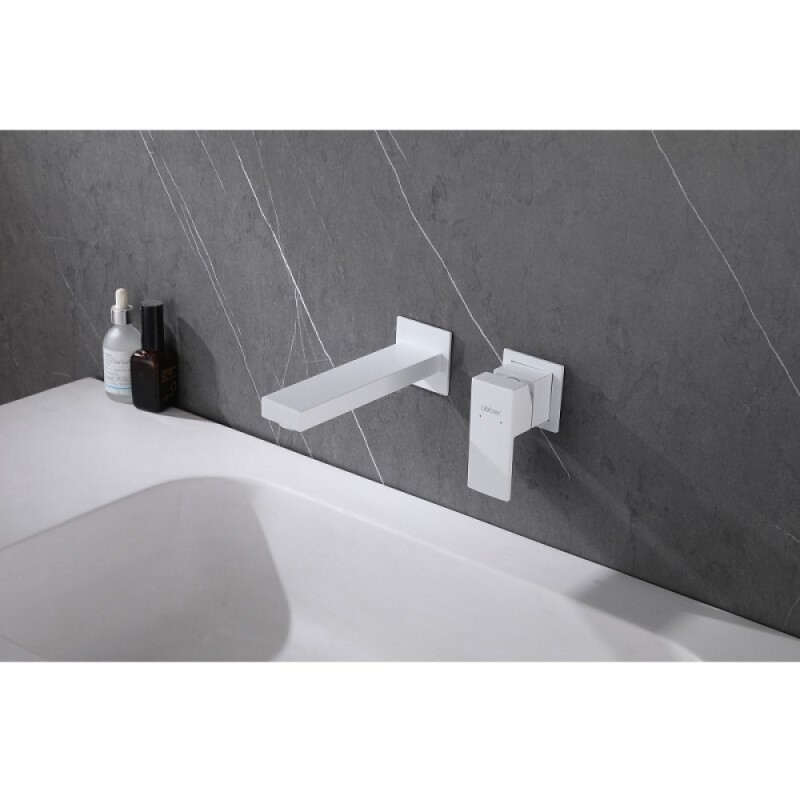 Смеситель Abber Daheim AF8212W, для раковины, белый матовый