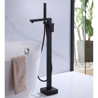 Смеситель Abber Daheim AF8215B, напольный, черный матовый