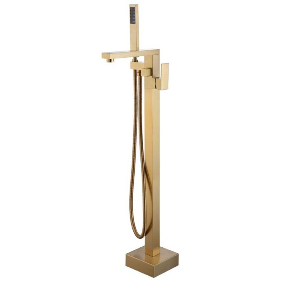 Смеситель Abber Daheim AF8215G, напольный, золото матовое