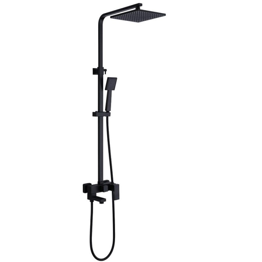Душевая система Abber Daheim AF8216BL, черный матовый