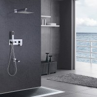 Душевая система Abber Daheim AF8217, излив, верхний душ, душевая лейка, хром