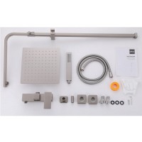 Душевая система Abber Daheim AF8220SPL, PVD покрытие, сатин