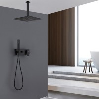 Душевая система Abber Daheim AF8221B, цвет черный матовый