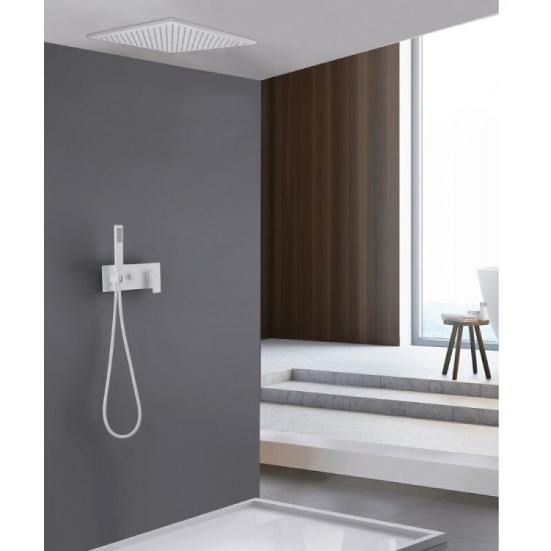 Душевая система Abber Daheim AF8221W, цвет белый матовый