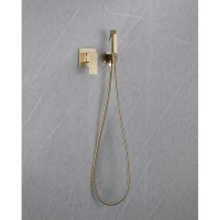 Гигиенический душ Abber Daheim, AF8225G, со смесителем, золото матовое