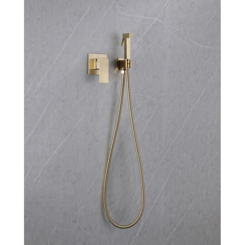 Гигиенический душ Abber Daheim, AF8225G, со смесителем, золото матовое
