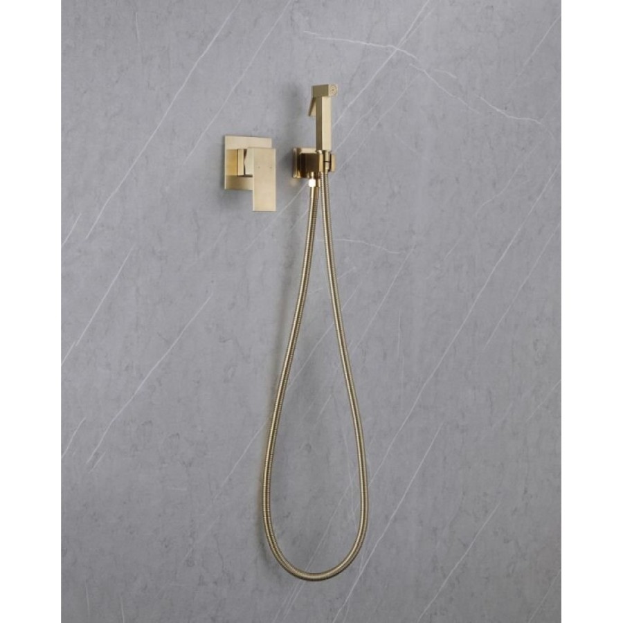 Гигиенический душ Abber Daheim, AF8225G, со смесителем, золото матовое