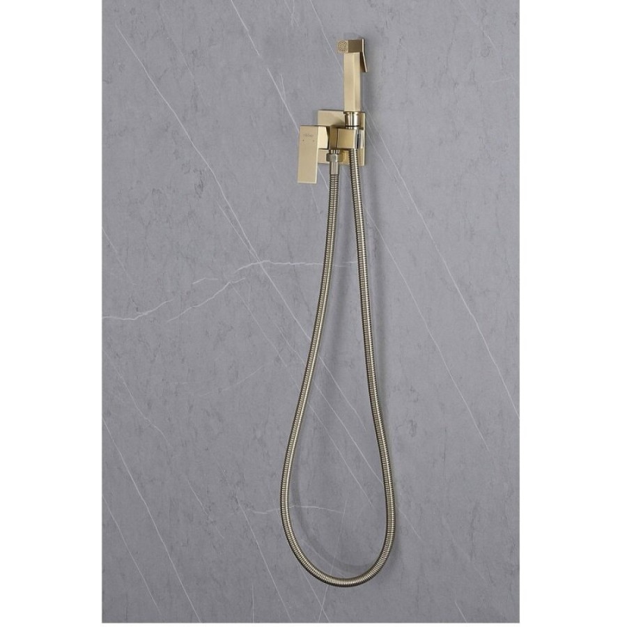 Гигиенический душ Abber Daheim, AF8226G, со смесителем, золото матовое