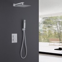 Душевая система Abber Daheim AF8251W, термостатическая, белый матовый