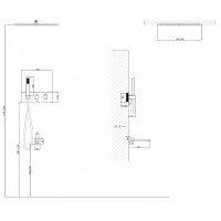 Душевая система Abber Daheim AF8254, термостатическая, на 3 потребителя, цвет хром