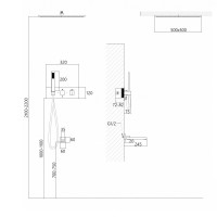 Душевая система Abber Daheim AF8254W, термостатическая, на 3 потребителя, цвет белый матовый