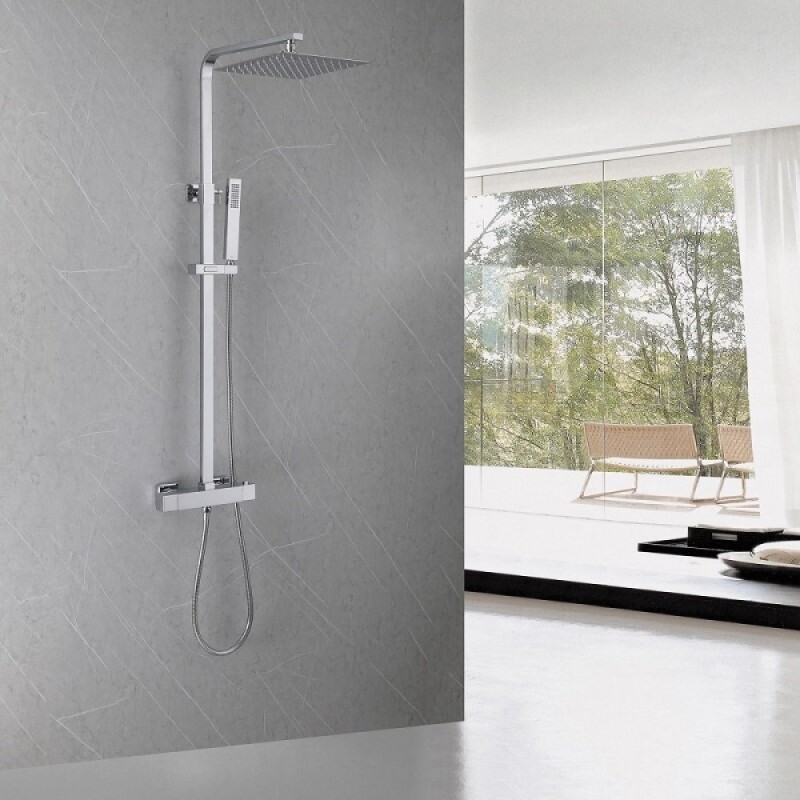 Душевая система Abber Daheim AF8260L, термостатическая, цвет хром