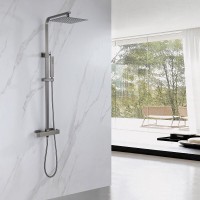 Душевая система Abber Daheim AF8260NGL, термостатическая, PVD покрытие, цвет никель