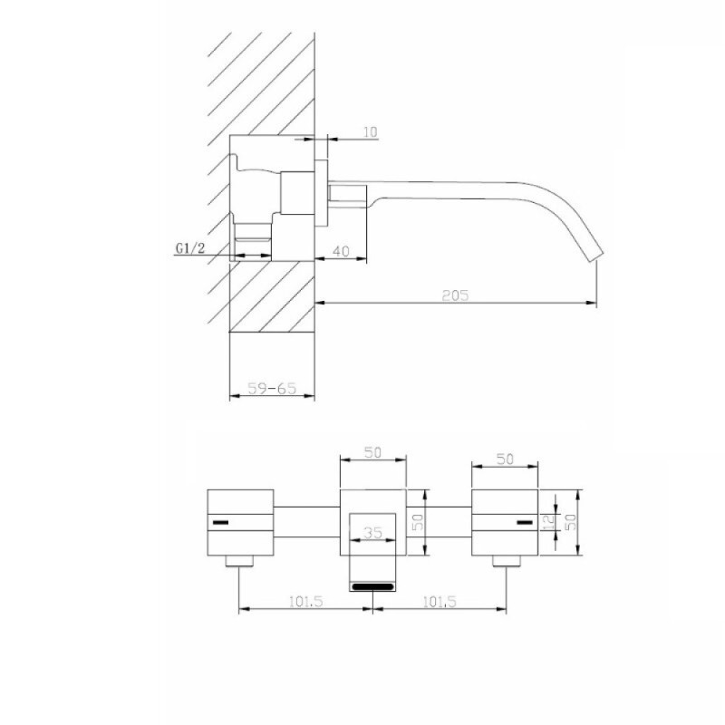 Смеситель Abber Wasserfall AF8612G, для раковины, цвет золото матовое