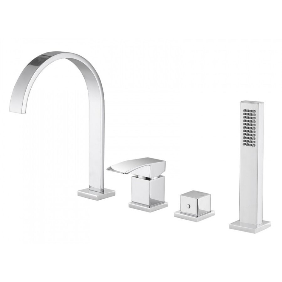 Смеситель Abber Wasserfal для ванны, на борт ванны, хром, AF8613