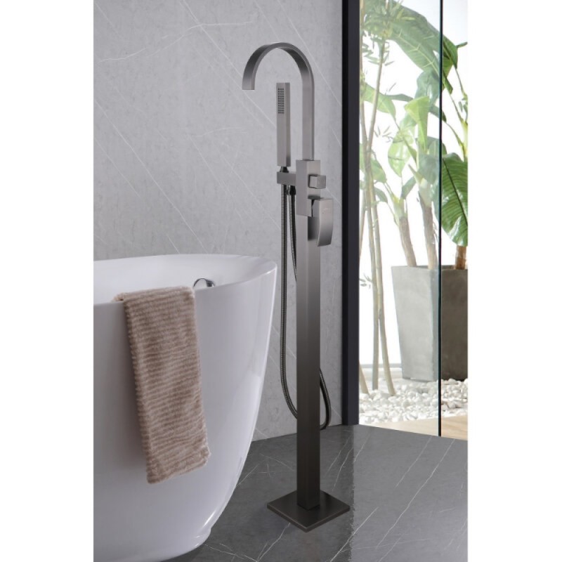 Смеситель Abber Wasserfall AF8615NG, для ванны и душа, цвет никель