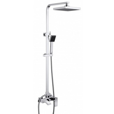 Душевая система Abber Wasserfall AF8616, излив, верхний душ, душевая лейка, хром