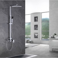 Душевая система Abber Wasserfall AF8616, излив, верхний душ, душевая лейка, хром