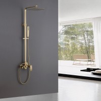 Душевая система Abber Wasserfall AF8616G, цвет золотое матовое